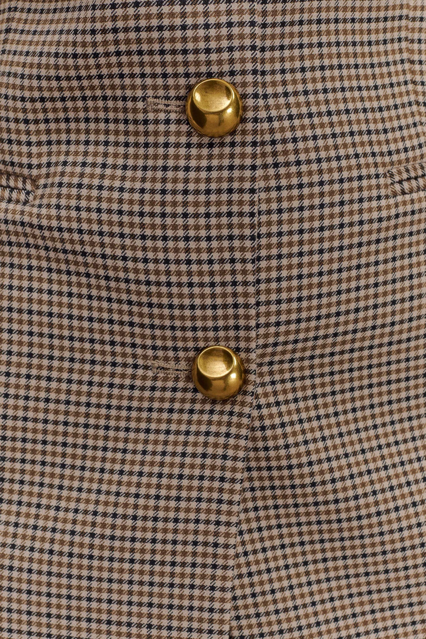 Mila Shaped Blazer - Tan Check